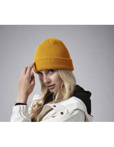 BEE-B52N-Organic Cotton Waffle Beanie